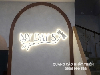 Chữ nổi inox có đèn